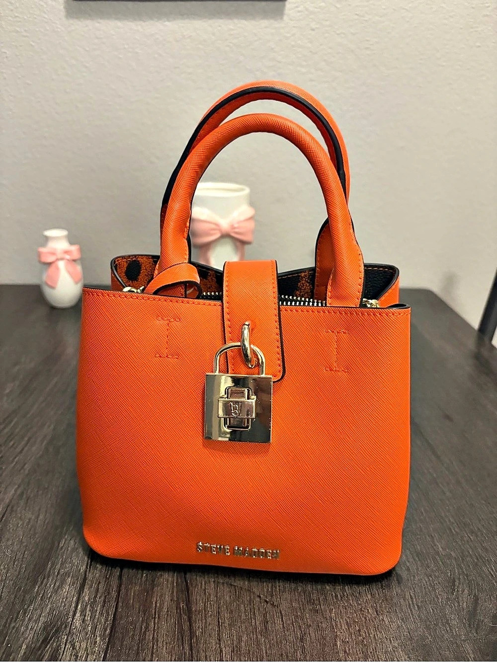 Steve Madden Orange & Black Tote